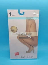 Hanes Solutions Silky Ultra Sheer  size: Large (L) Nude Control Tops
