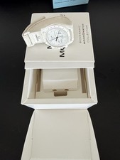 OMEGA Swatch Moonswatch Quartz Watch Light Blue And White Moonphase and Uranus
