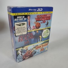 Cloudy With A Chance Of Meatballs  Monster House  Open Season  Blu-ray 3D New