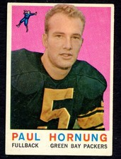 1959 Topps Football Paul Hornung #82 Vg/Ex Packers No Creases Free Shipping