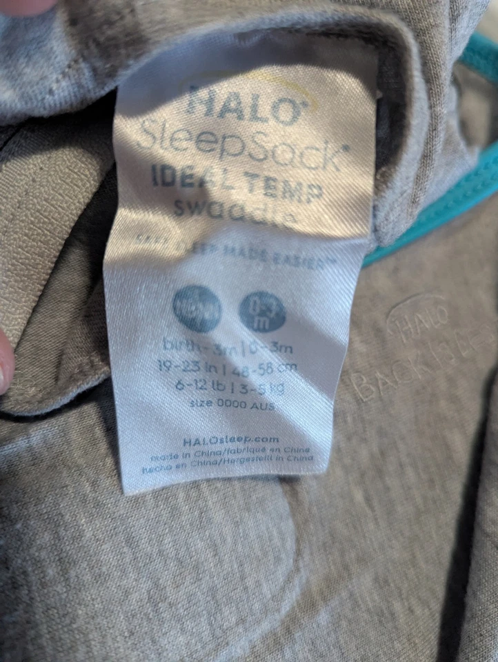 Halo 睡袋襁褓 0-3 个月 — 第 2/3 张图片