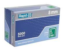 Rapid 140/8 8mm Galvanised Staples (Box 5000) RPD1408B5 0.0032 per staple