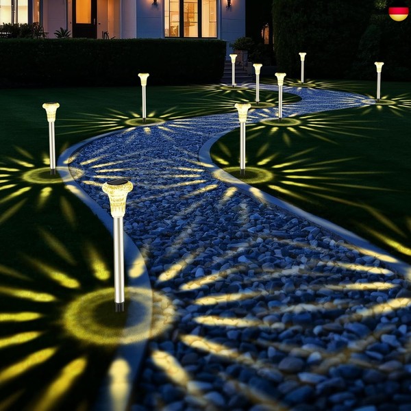 Bowfar Solarlampen FüR AußEn, 6 StüCk Solarleuchten Garten IP65 Wasserdichte Ed-image
