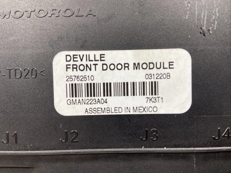 00 01 02 03 04 05 Cadillac Deville, módulo de puerta delantera Concours 25660942, fabricante de equipos originales Foto 2 de 4