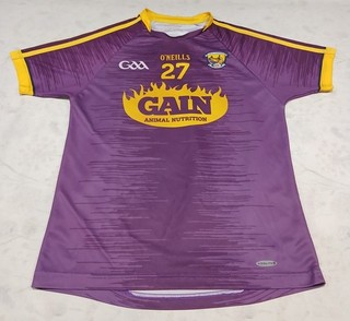Wexford GAA O'neills Men's M Tight Fit 2017 Gaelic Shirt Match Worn Ireland #27