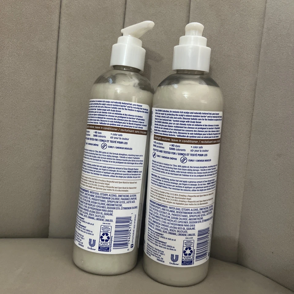 Acondicionador sin enjuague Dove Crown Collection Strength Restore 11,5 oz Foto 2 de 2