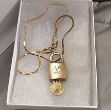 Louis Vuitton Vintage Brass Padlock & key No....