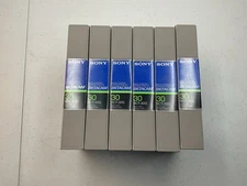 Lot Of 6 SONY BCT-30G/3 UC BETACAM VIDEO CASSETTE TAPES BETA MAX