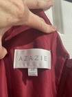 Azazie Burgundy Chiffon Bridesmaid/Evening Gown – Tank  Straps, Size A16 — photo 5