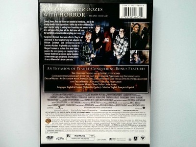 DREAMCATCHER DVD 2003 Full-Screen Stephen King Lawrence Kasdan