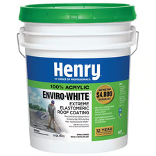 687 Enviro-White 100 Acrylic Elastomeric Reflective Roof Coating 4.75 Gal.