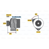 Bosch Generator Lichtmaschine 140A 14V FüR Saab 9-5 Kombi YS3E 9-3 Cabriolet