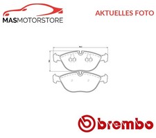 SATZ BREMSBELÄGE BREMSKLÖTZE BREMBO P 06 019 P FÜR BENTLEY CONTINENTAL,ARNAGE