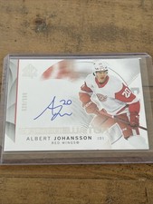 2024-25 SP Authentic Future Watch Albert Johansson On Card Auto /599 Redwings