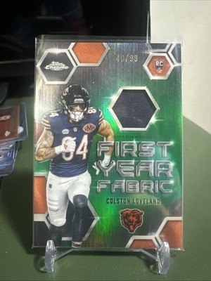 2025 Topps Chrome - First Year Fabric Colston Loveland /99 #FYF-CL (MEM, RC)