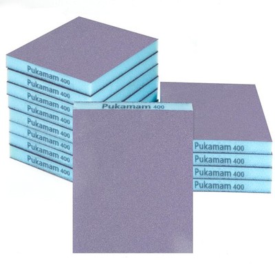 12 PCS 400 Grit Sanding Sponge Washable Reusable Block Wood Drywall Tool Pad