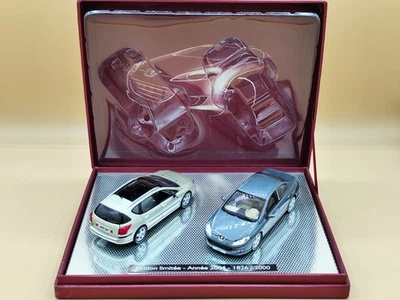 1/43 Coffret Peugeot 407 Berline & Break SW Gris 2004 Norev ref: 474701 - Photo 1/4