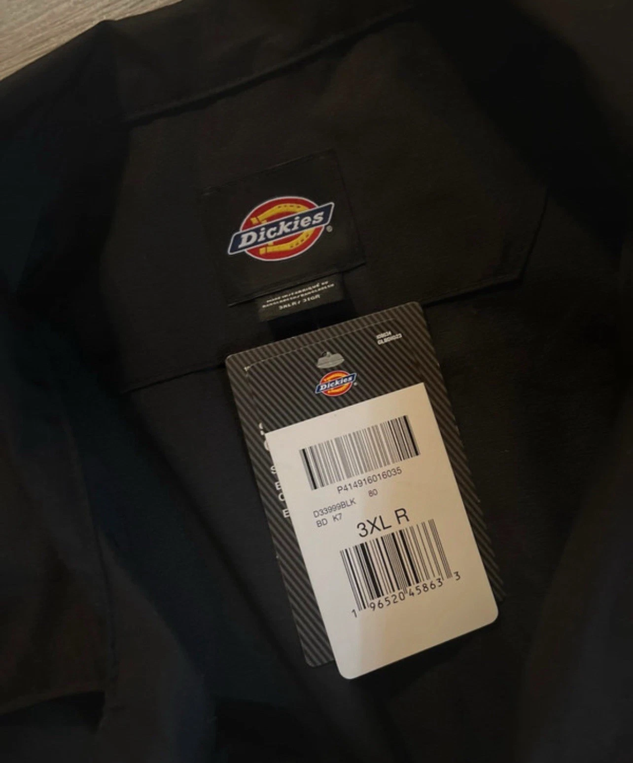 Dickies Black Short Sleeve Coverall Stain Release Bi-Swing Back Relaxed 3XL - product detail image 7