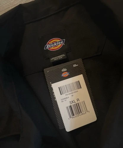 Dickies Black Short Sleeve Coverall Stain Release Bi-Swing Back Relaxed 3XL image 7