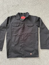 Dickies Redhawk Work Jacket Black Small WD954 Mens Durable Workwear Coat