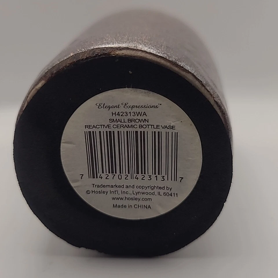 Jarrón botella cerámica brillo reactivo Elegant Expressions 8 pulgadas Foto 4 de 4