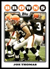 Joe Thomas 2008 Topps #281 Cleveland Browns NFL READ FREE SHIPPING AutographDen