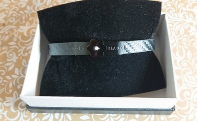Montblanc Black  Leather Strap Band Bracelet