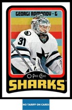 2024-25 O PEE CHEE RETRO Georgi Romanov San Jose Sharks #598