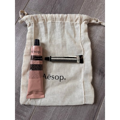 Aesop Bundle Full Size Hand Balm + Camellia Nut Cream + Pouch NWT Gift Set
