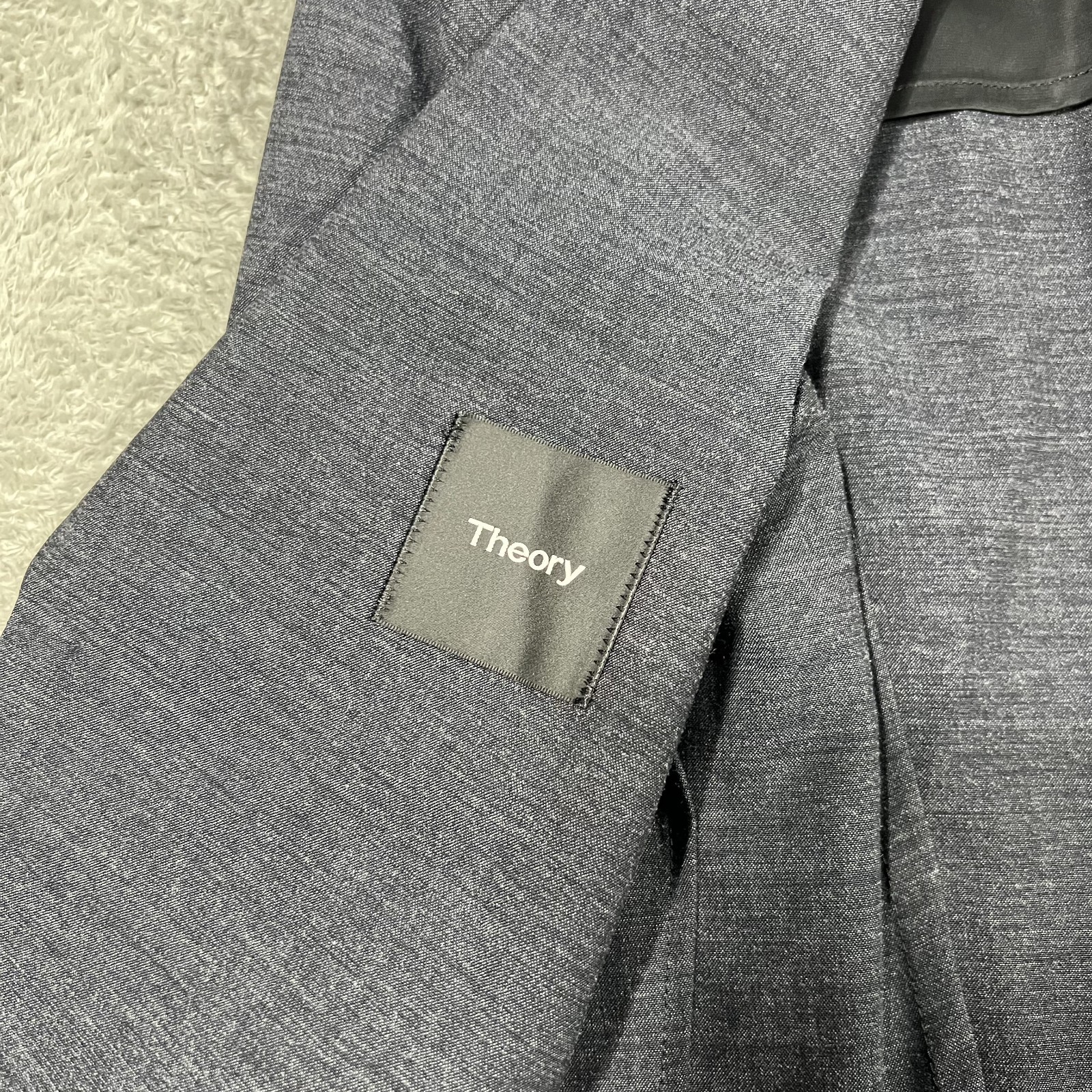 Theory Sport Coat Jacket Mens 36 Wool Viscose Blend Gray Blazer