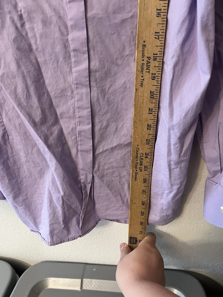 Рубашка мужская однотонная фиолетовая D&G Dolce & Gabbana Gold Collection 44/17 - Изображение 4 из 4