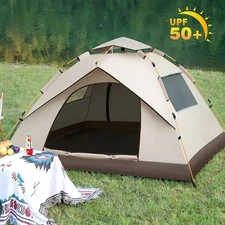3-4 People Automatic Instant Pop Up Tent for Camping Tent Waterproof UV Protect