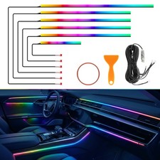 Led Strip Lights Car Interior Rgb Ambient Lighting App Control 6 In 1 Ambient Led Strip Lights Car Interior Rgb Ambient Lighting App Control 6 In 1 Ambient