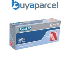 Rapid 11856250 53/6B 6mm Galvanised Staples (Box 5000) RPD536B5000 0.0023 per staple