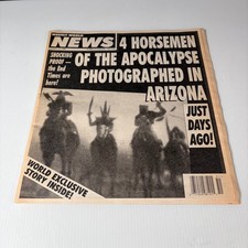 Vintage Weekly World News Magazine Dec 17 1996 4 Horsemen Apocalypse Story