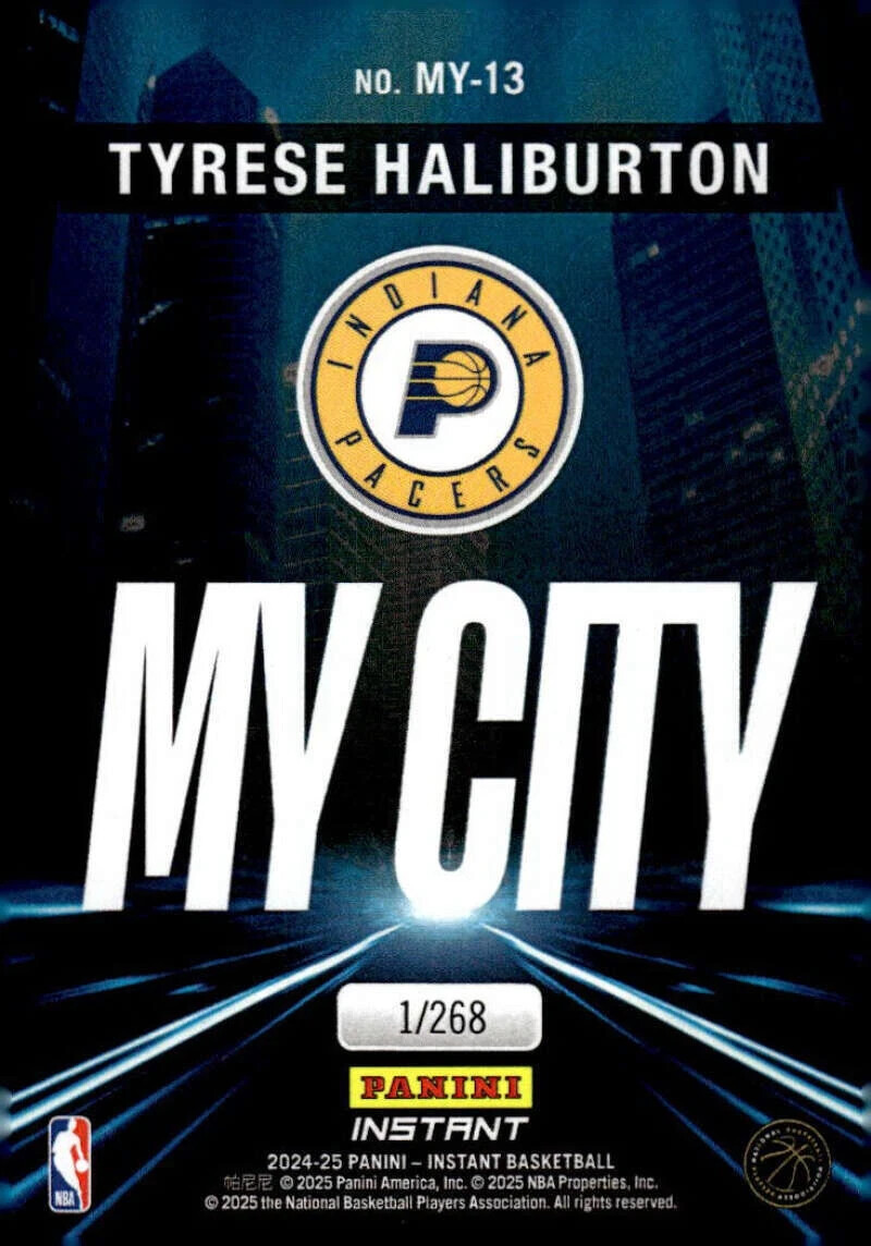 匿名Tyrese Haliburton(2025cityAway)L 2024-25 Hopps City Edition Tyrese Haliburton Indiana Pacers