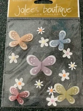 Jolee's Boutique Sticker 3D BUTTERFLIES FLUTTERING FRIENDS BUTTERFLY