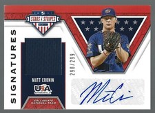 2019 USA Stars & Stripes Material Signatures #S-MC Matt Cronin 298/299 
