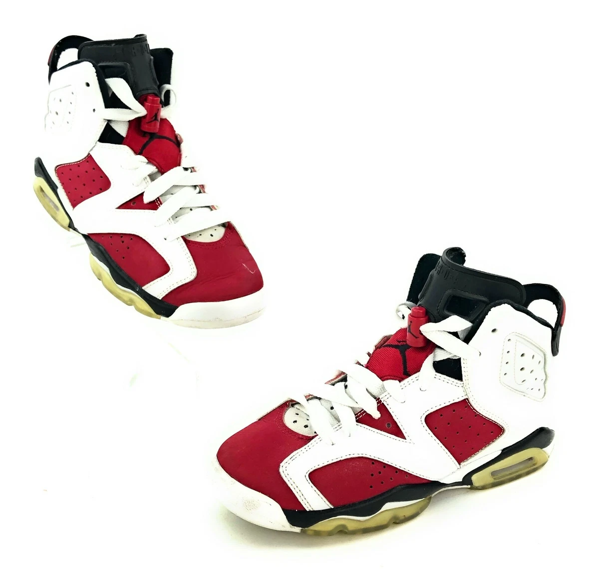 Nike Air Jordan Retro 6 Countdown Pack CDP CARMINE Size 4Y White