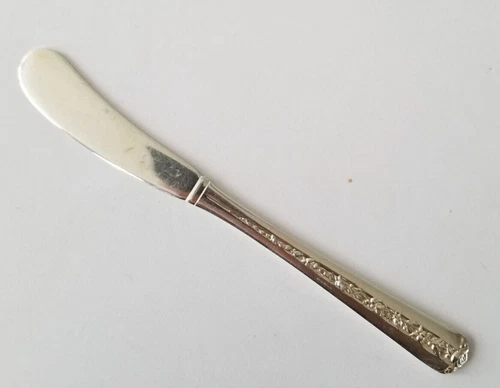 Sterling Silver Butter Knife by Towle Sterling Rambler Rose Pattern