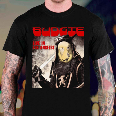 Budgie rock band black T-shirt Unisex short sleeve All sizes S-45Xl XX328