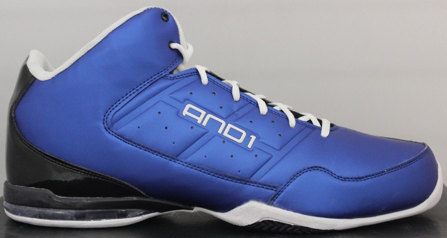 blue and white and1 shoes