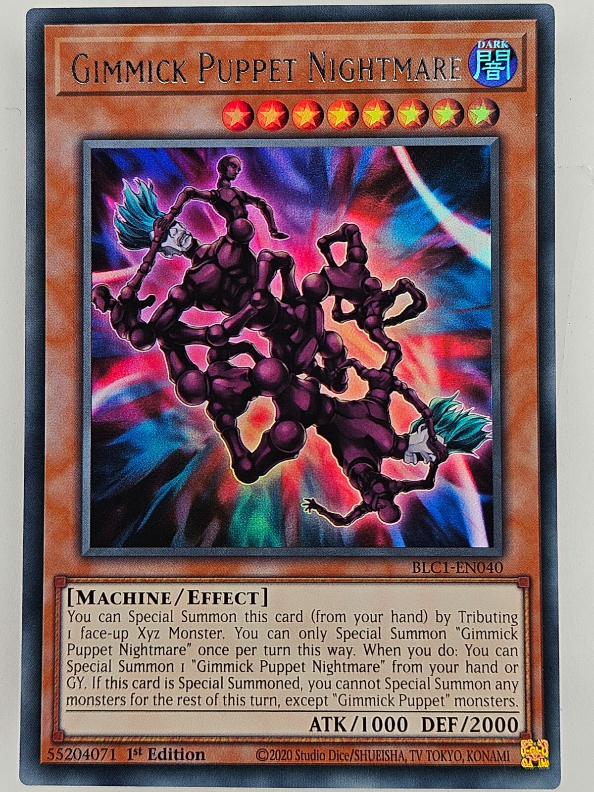 Yu Gi Oh BLC1-EN040 Gimmick Puppet Nightmare Ultra Rare Silver