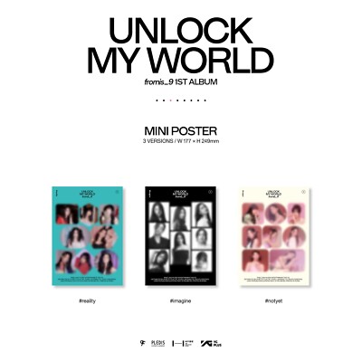FROMIS_9 1st Album Unlock My World #reality Ver CD+Book+Card+