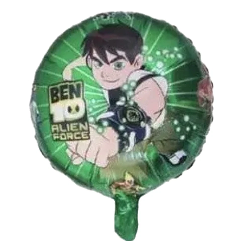 BEN 10 Juego Cumpleaños Globo Fiesta Decoraciones Superhéroe Niños Niñas 5 Piezas Foto 3 de 4