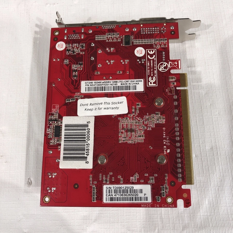 PALIT GT240 512M GDDR3 128B CRT DVI HDMI Card NE3T2400FHD51-N2166 - Image 4 of 4