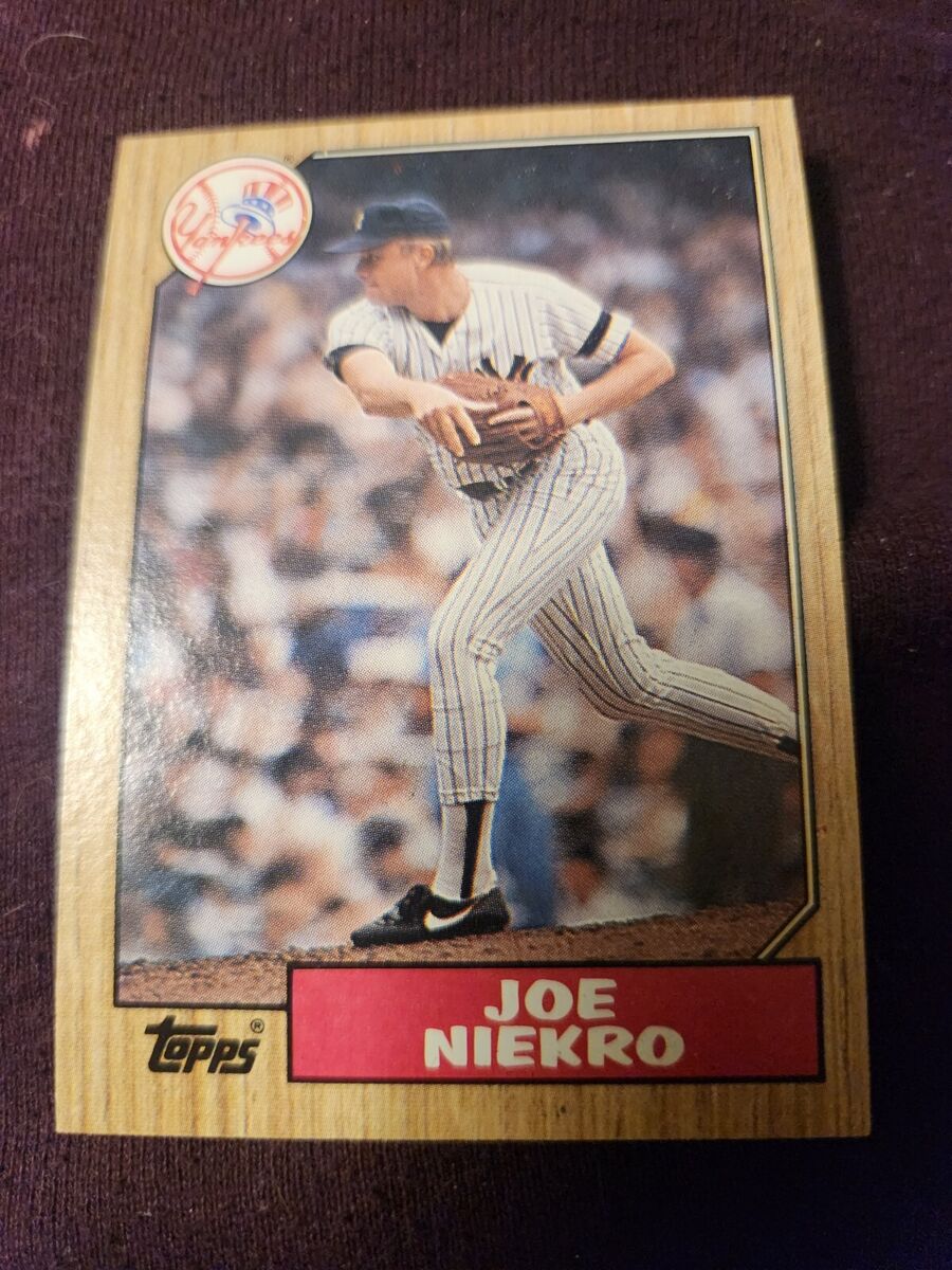 1987 Topps Joe Niekro Card 344 With Errors | eBay
