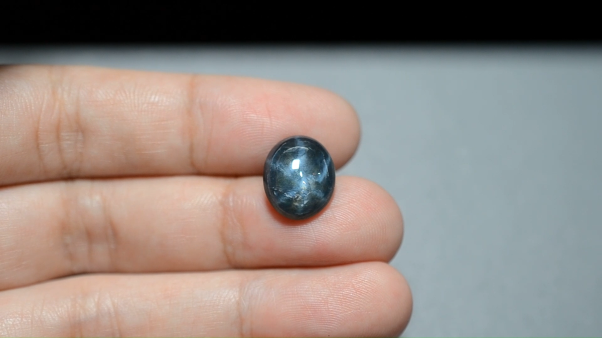 9.20 Ct 13.7x11.4 MM Natural Blue Star Sapphire 6 Rays Corundum