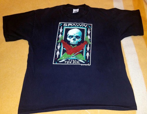 1987 Ray Troll Spawn Till You Die Vintage Shirt XL Art Skull Lee Tag Heavyweight | eBay