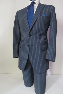 Innocenti Tom James Holland Sherry Savile Row London side vented suit 42 L